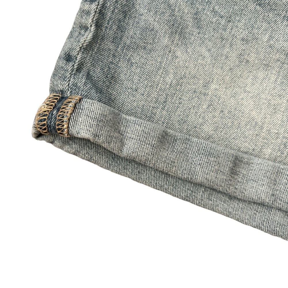 Lauren Conrad Light Wash Distressed Rolled Cuff Jean Shorts 4 - Picture 6 of 13